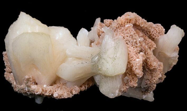 Peach Stilbite Crystal Cluster - India #44304